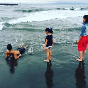 10月の写真。海に入れるギリギリって感じだった。